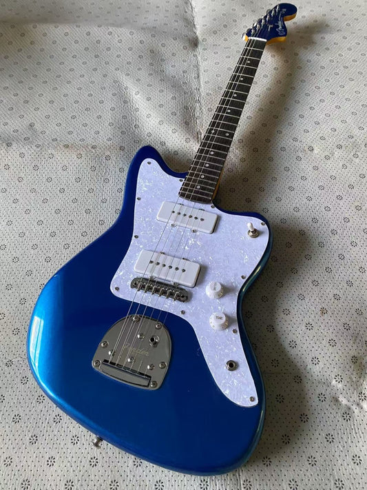 Blue Jazzmaster Style Guitar