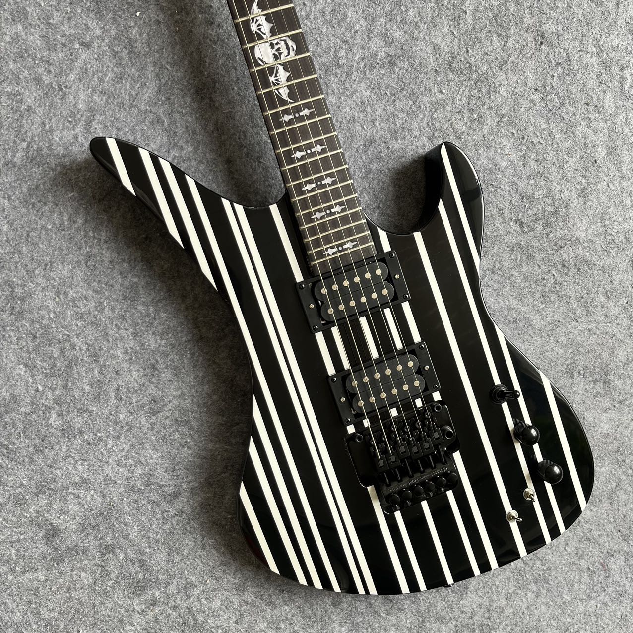 Black Pinstripe Synyster Gates Signature Style Guitar