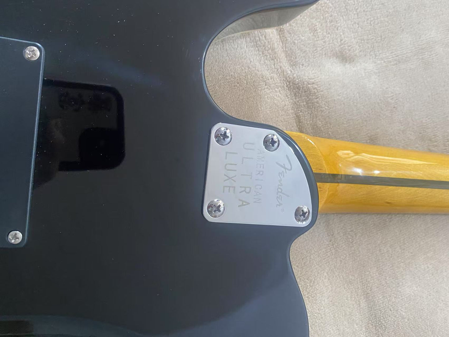 Matte Black Telecaster Style Guitar - Locking Bridge