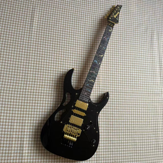 Black Ibanez JEM Style Guitar