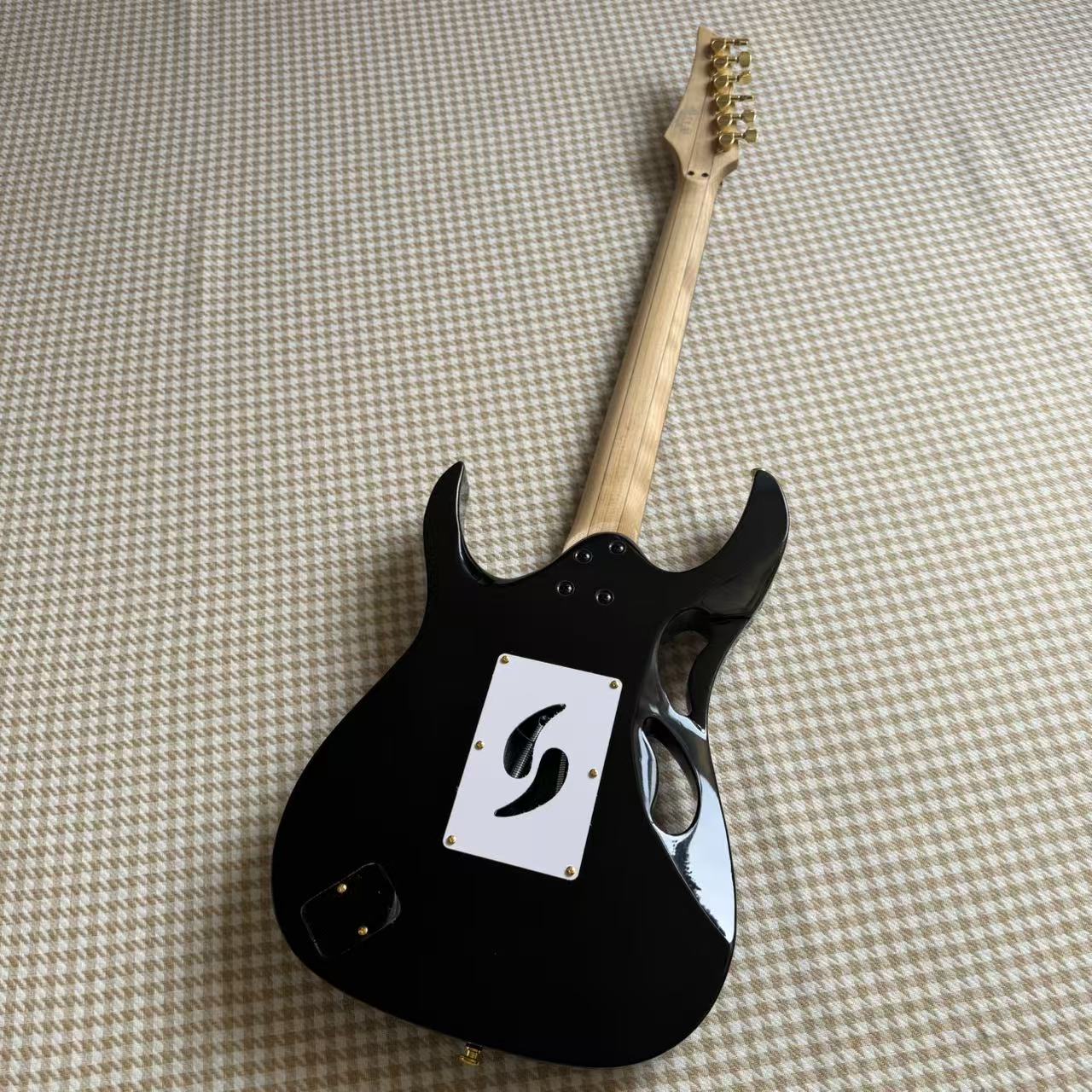 Black Ibanez JEM Style Guitar