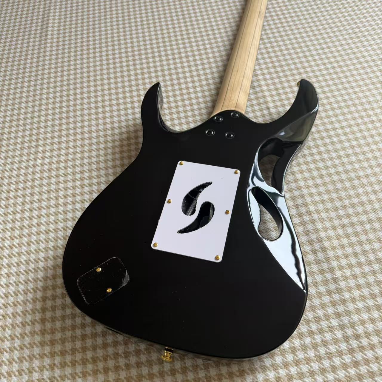 Black Ibanez JEM Style Guitar