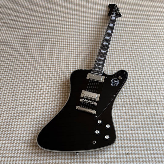 Black Gibson Firebird Style Guitar
