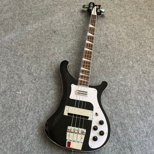 Black Rickenbacker 4003 Style Bass Guitar
