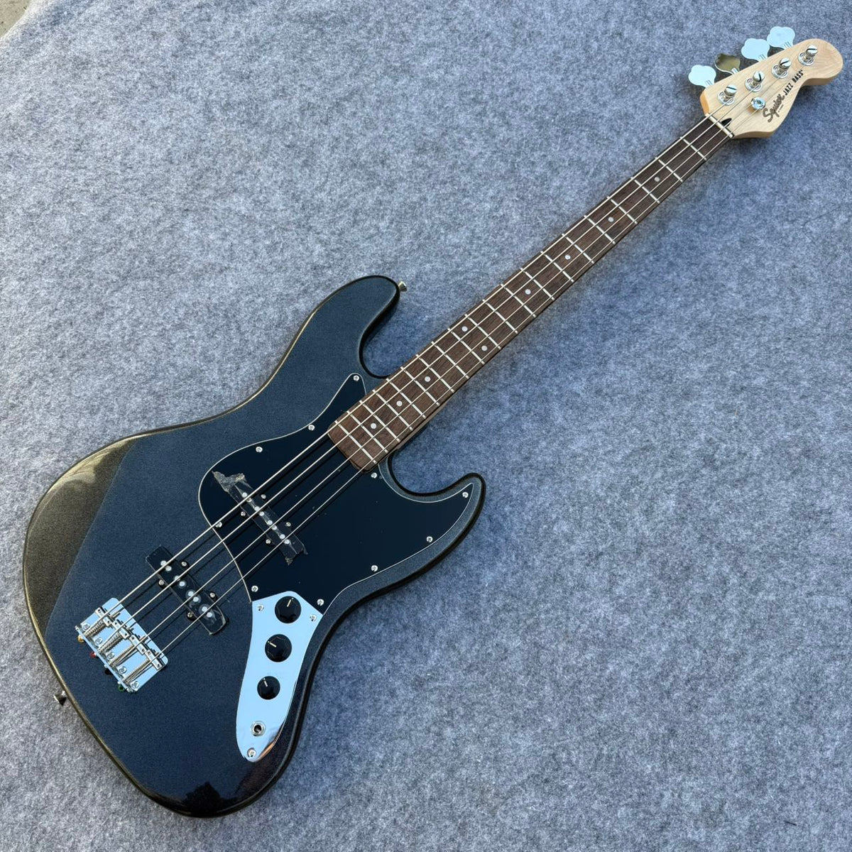 Black Fender Jazz Style Bass