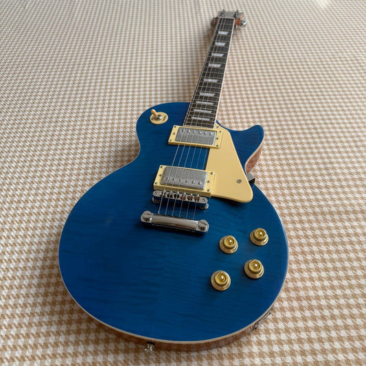Blue Les Paul Style Guitar