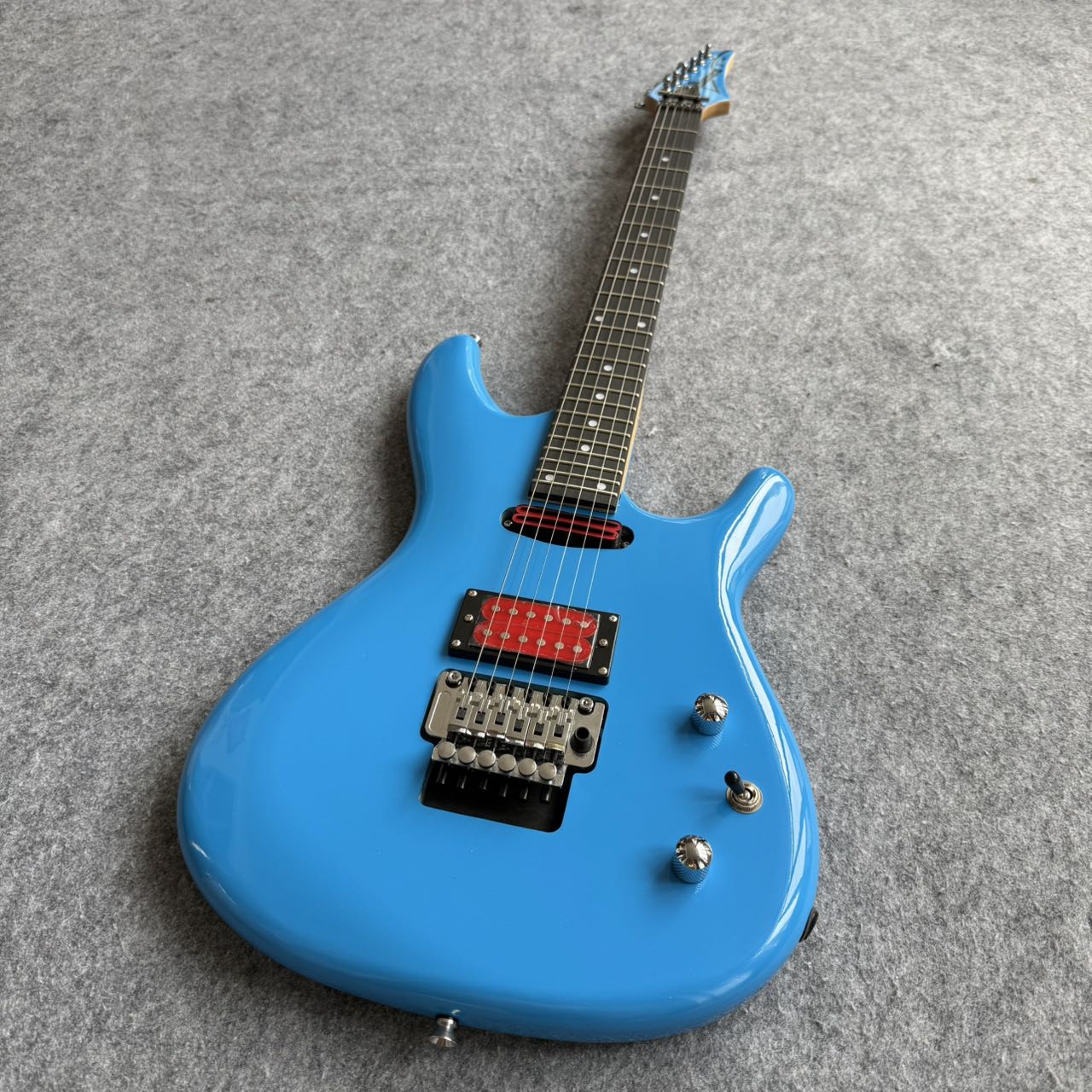Blue Joe Satriani Ibanez Style Guitar