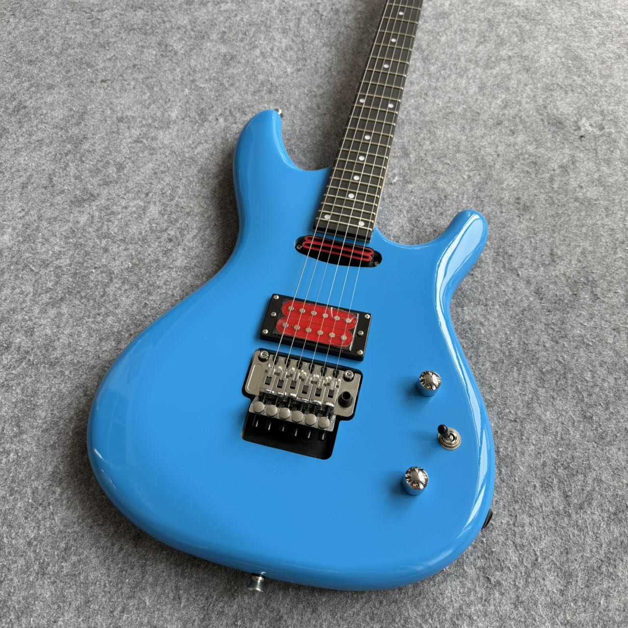 Blue Joe Satriani Ibanez Style Guitar
