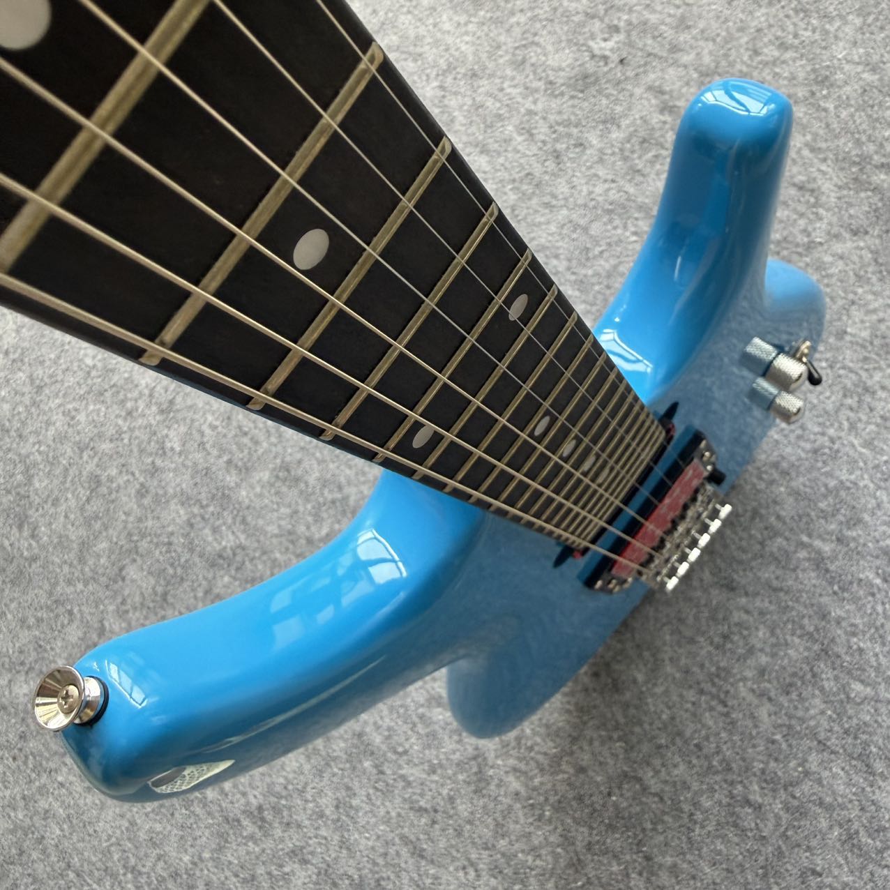 Blue Joe Satriani Ibanez Style Guitar