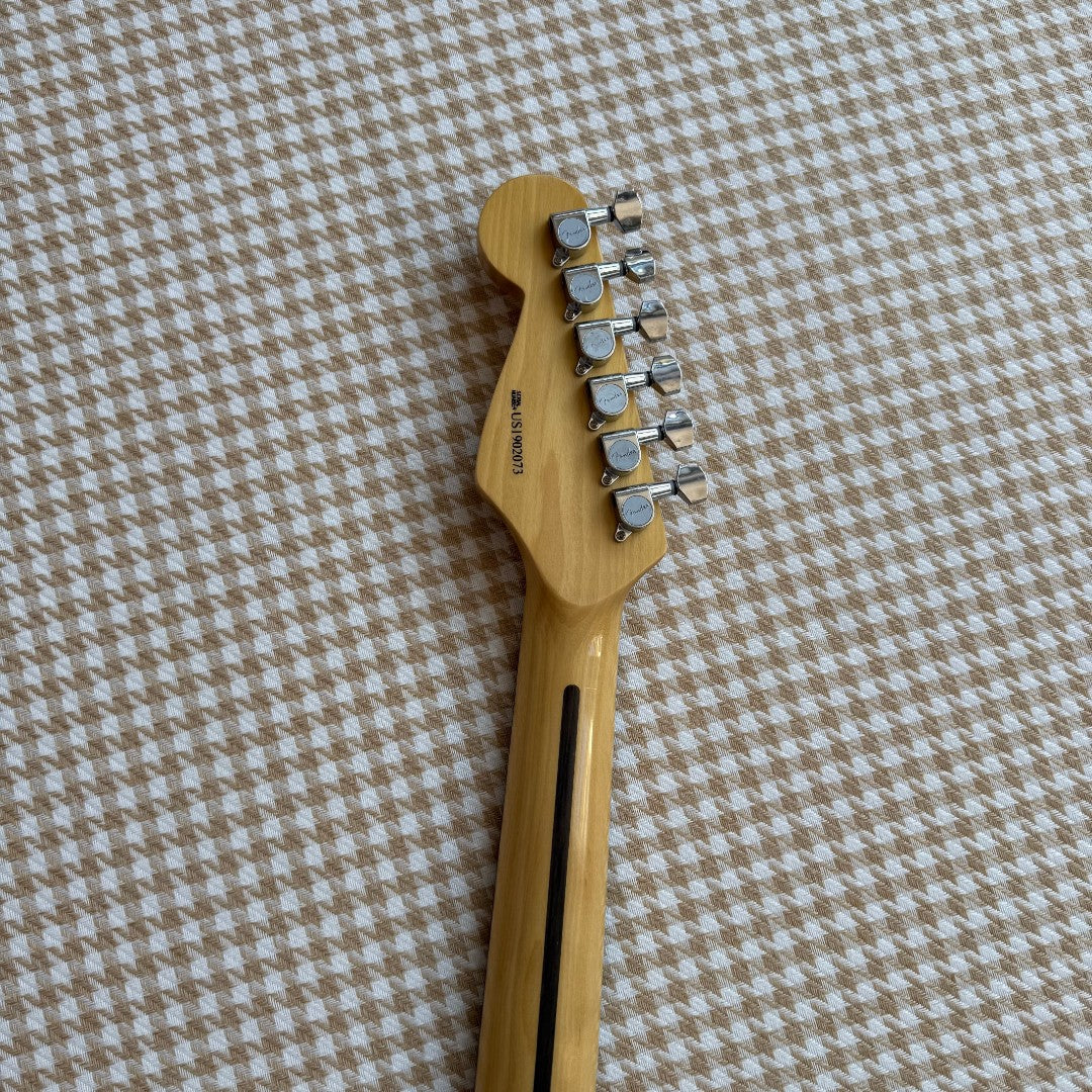 Neon Blue & Black Stratocaster Style Guitar