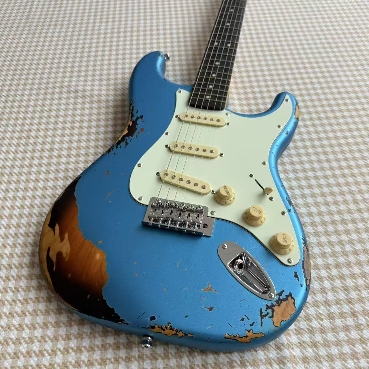 Relic'd Blue Fender Stratocaster Guitar