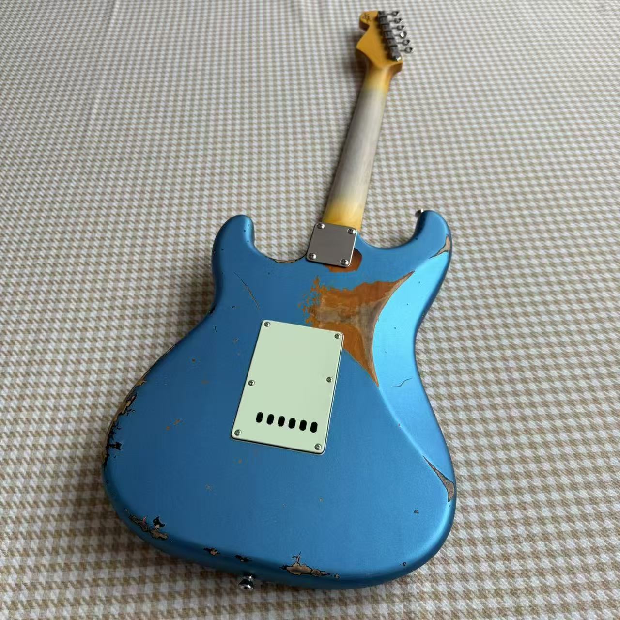 Relic'd Blue Fender Stratocaster Guitar