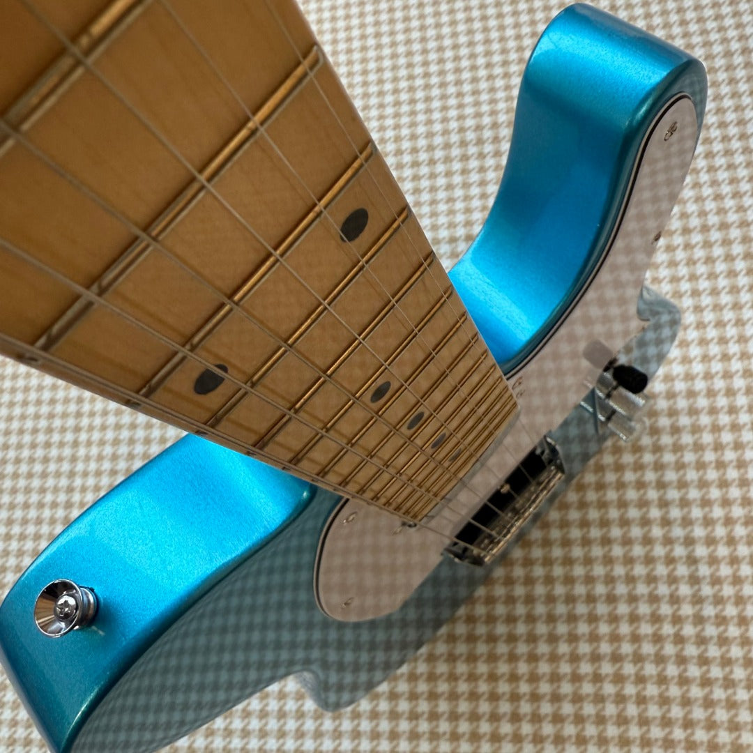 Blue Telecaster Style Guitar