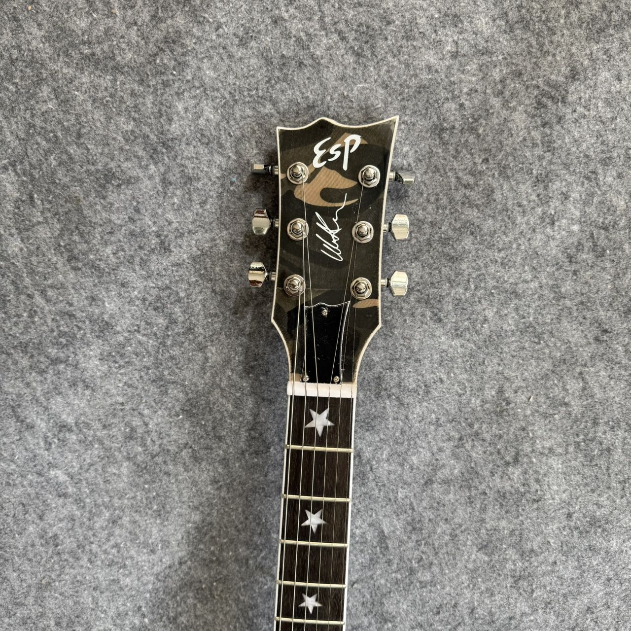 Will Adler Signature Camo ESP Style Guitar - 6 Strings