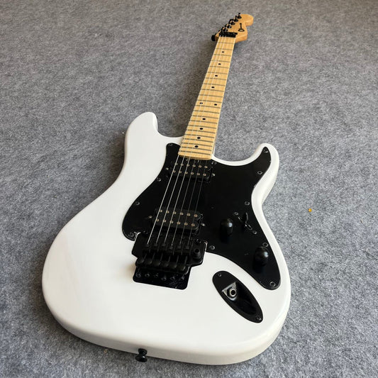 White Pro-Mod So-Cal Charvel Stratocaster Style Guitar