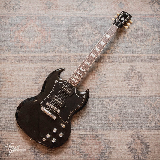 Gibson SG - Black - Custom Build - Black P90s