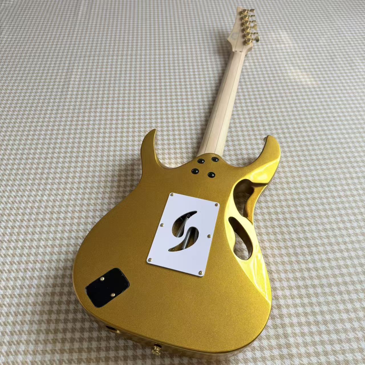 Gold Ibanez JEM Style Guitar
