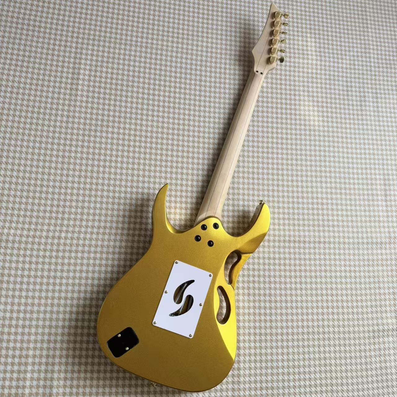 Gold Ibanez JEM Style Guitar