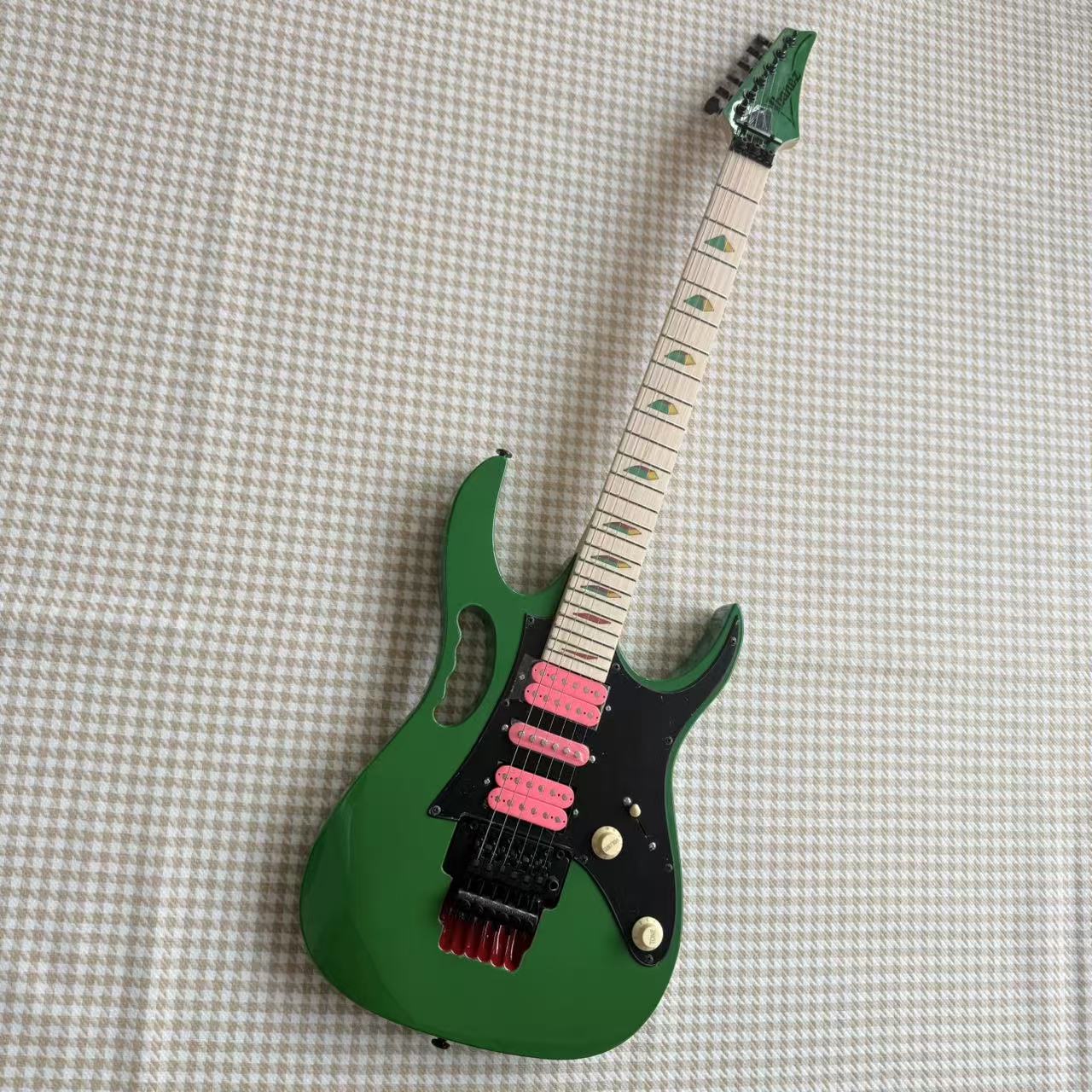 Green Ibanez JEM Style Guitar