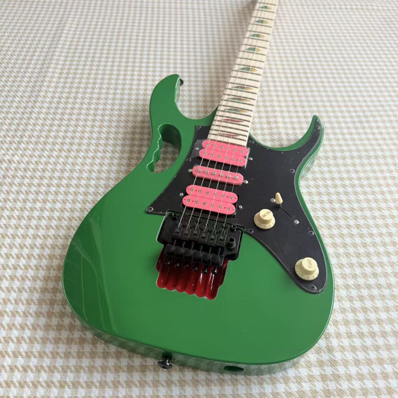 Green Ibanez JEM Style Guitar