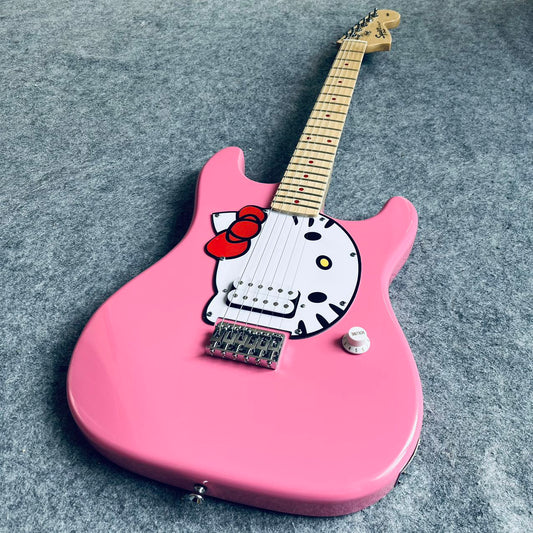 Hello Kitty Stratocaster Style Guitar