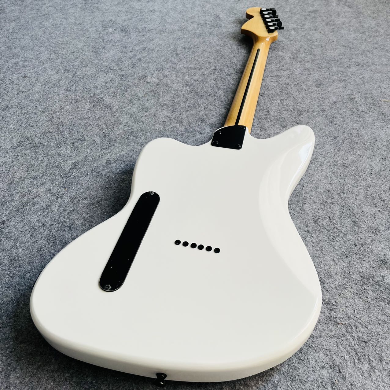 White Jazzmaster Style Guitar