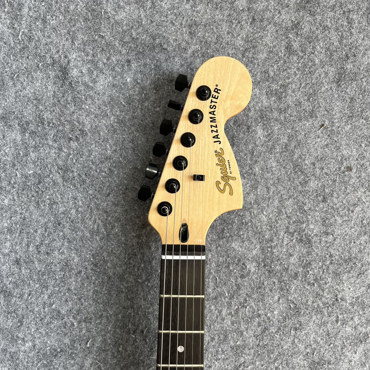 White Jazzmaster Style Guitar