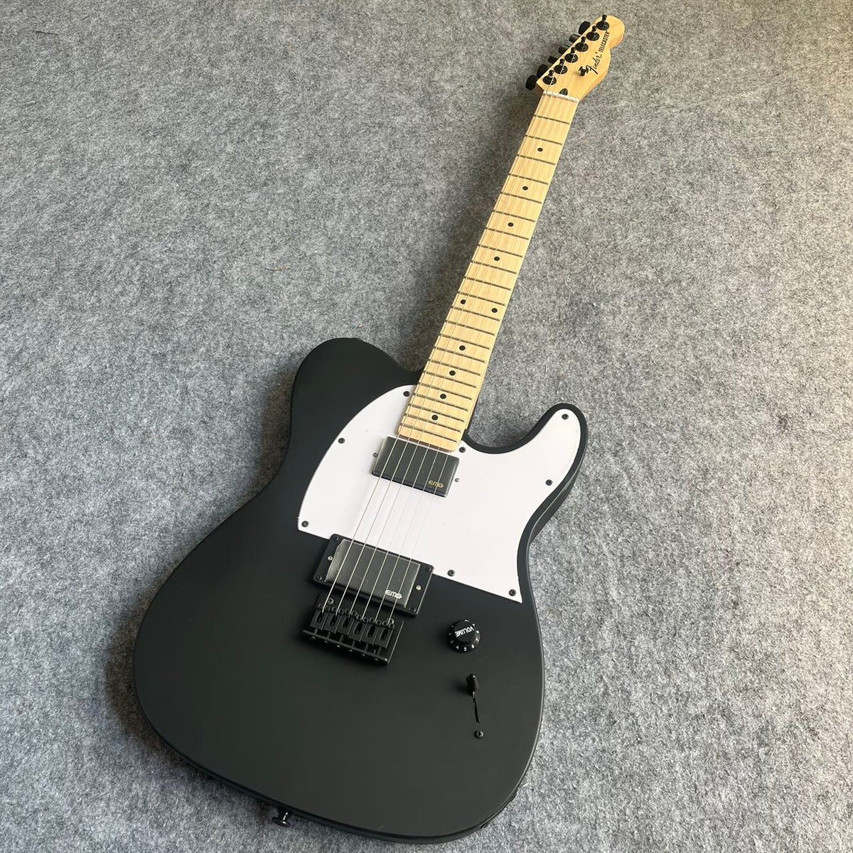 Matte Black Jim Root Signature Style Telecaster