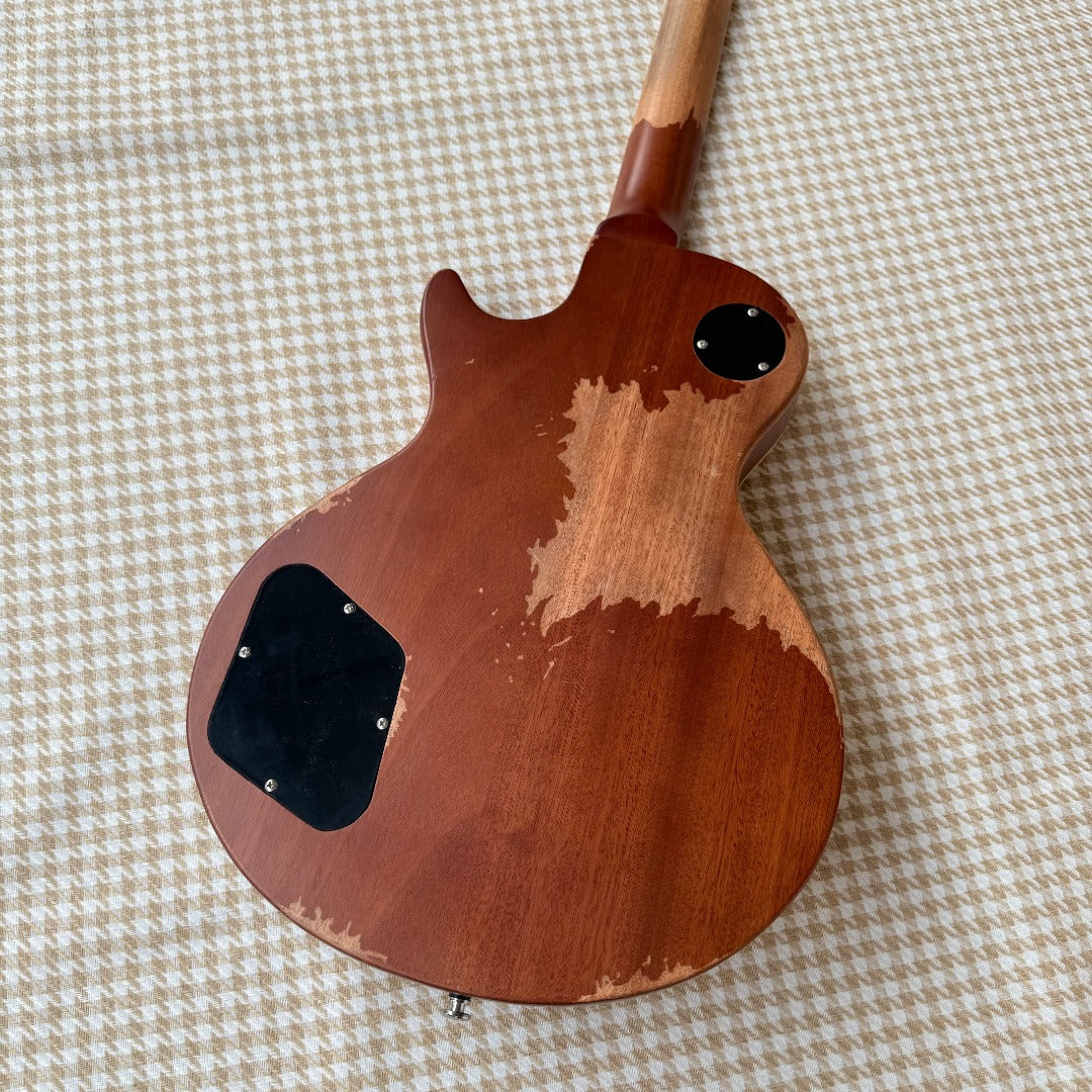 Natural Worn Les Paul Style Guitar