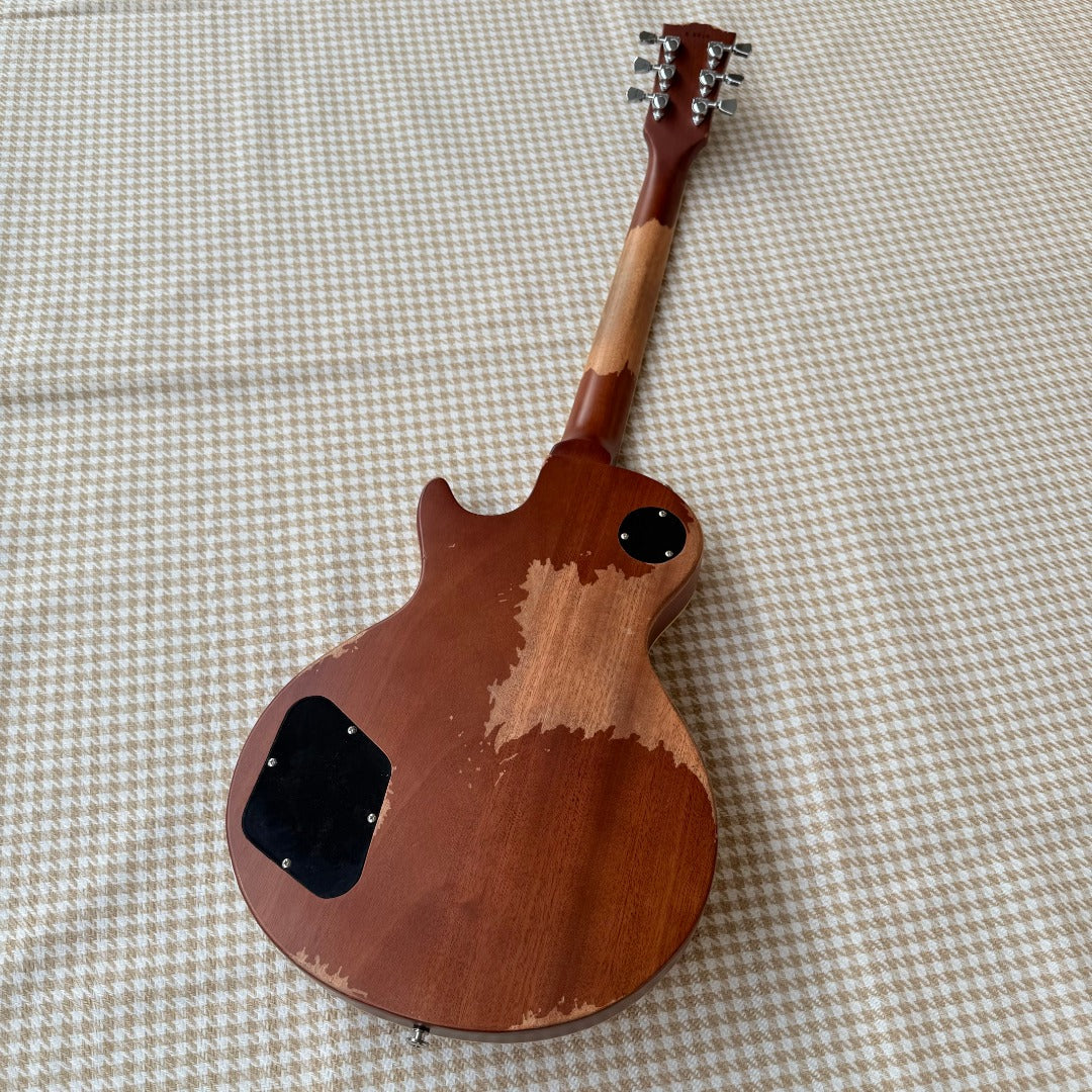 Natural Worn Les Paul Style Guitar