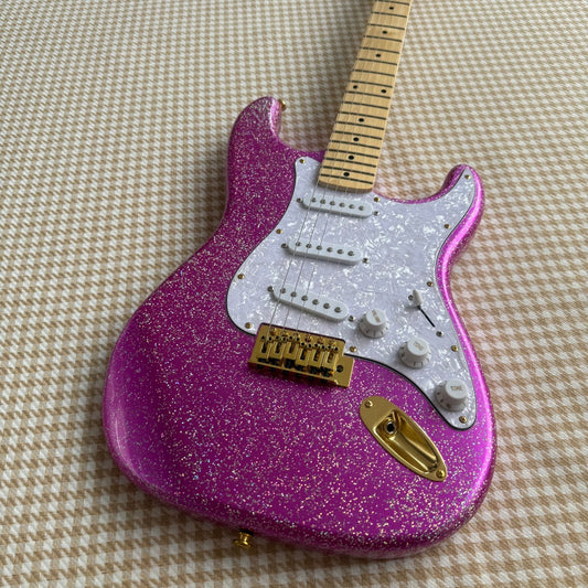 Pink Stratocaster Style Guitar