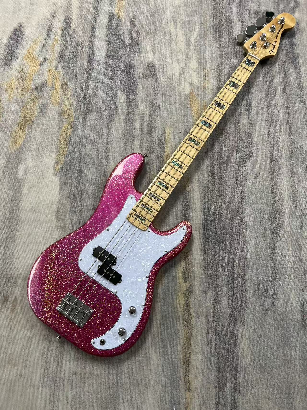 Pink Fender Precision Bass
