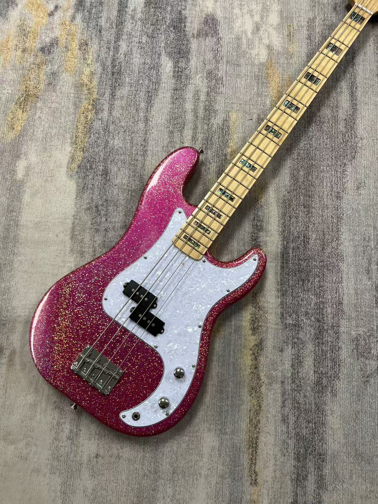 Pink Fender Precision Bass