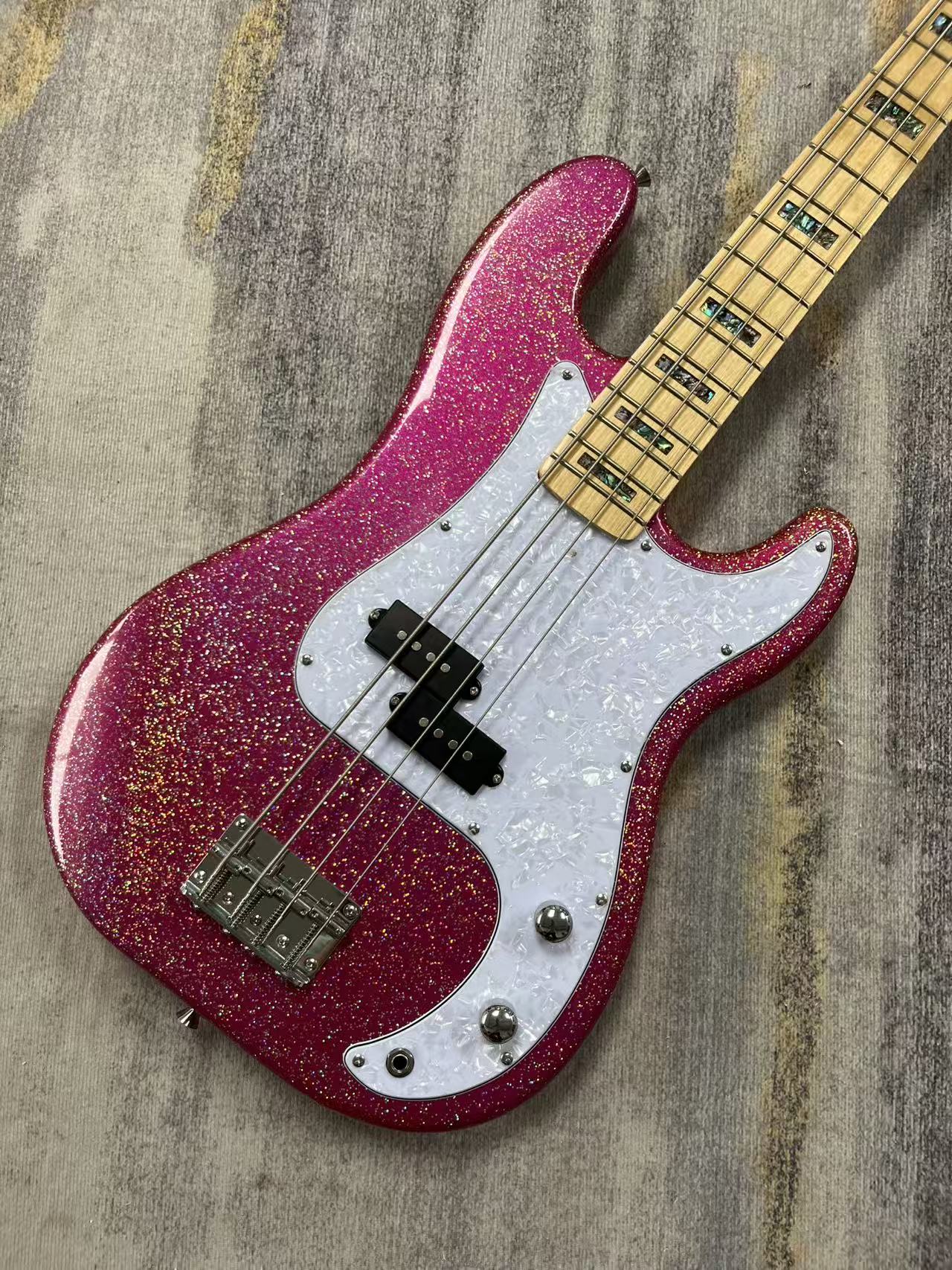 Pink Fender Precision Bass