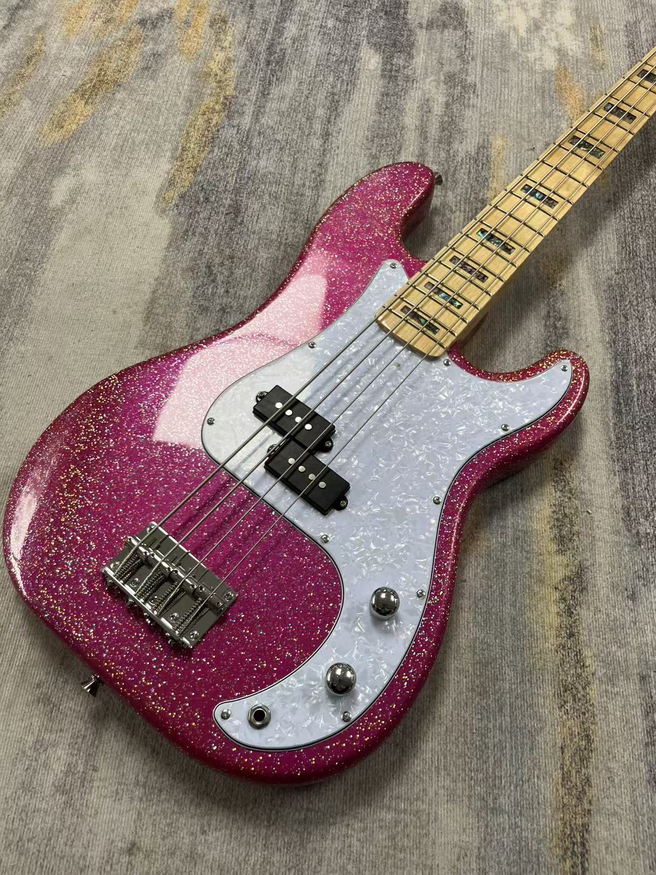 Pink Fender Precision Bass