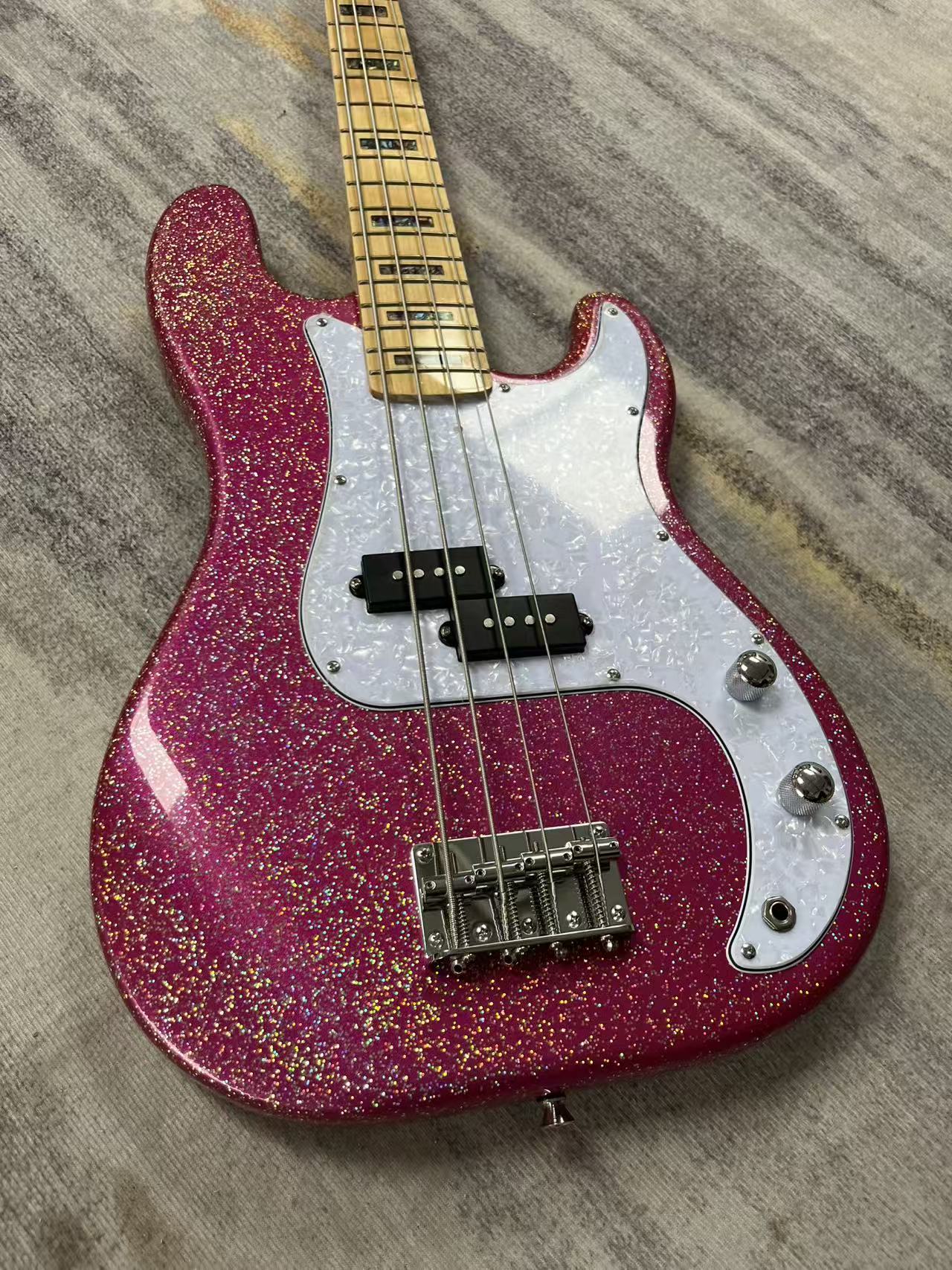 Pink Fender Precision Bass