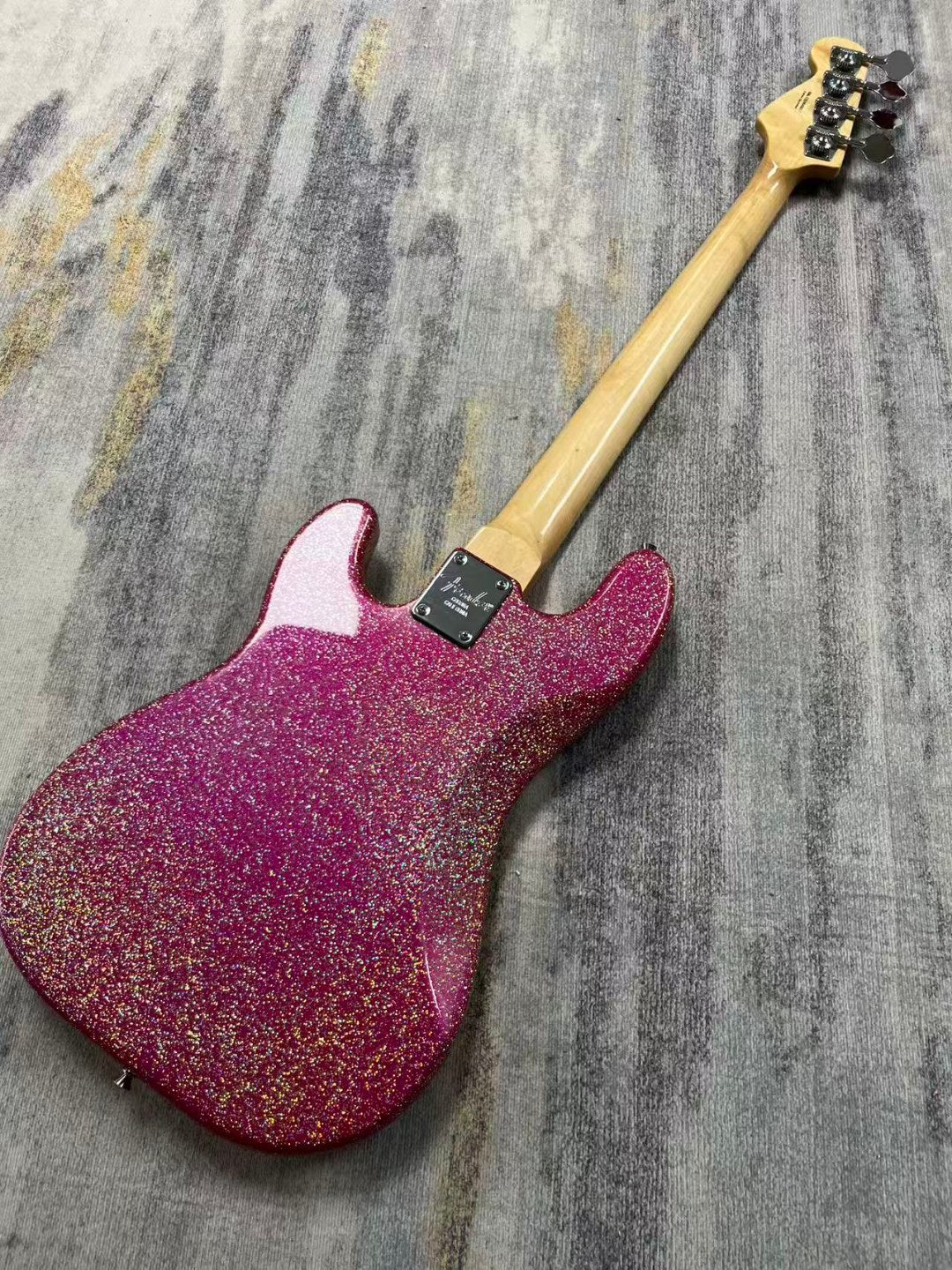 Pink Fender Precision Bass