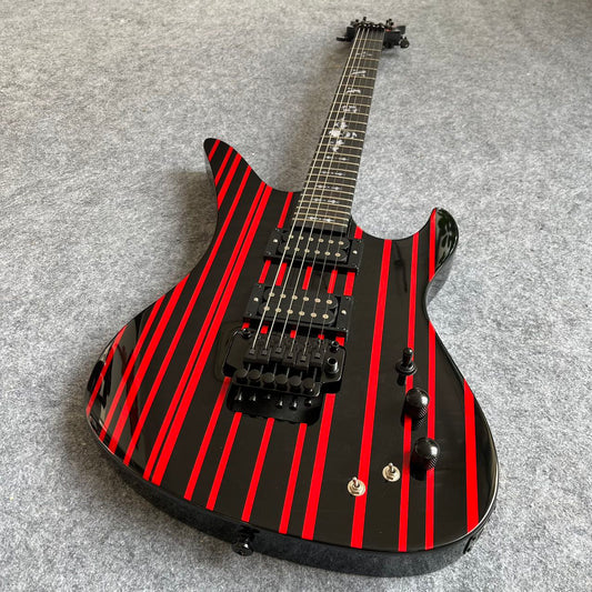 Red/Black Pinstripe Synyster Gates Signature Style Guitar