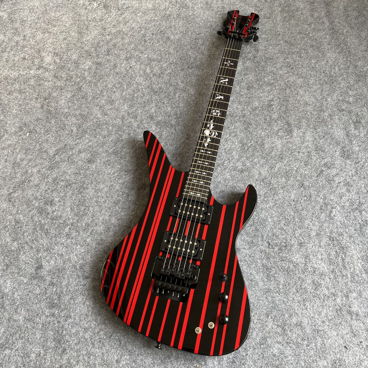 Red/Black Pinstripe Synyster Gates Signature Style Guitar