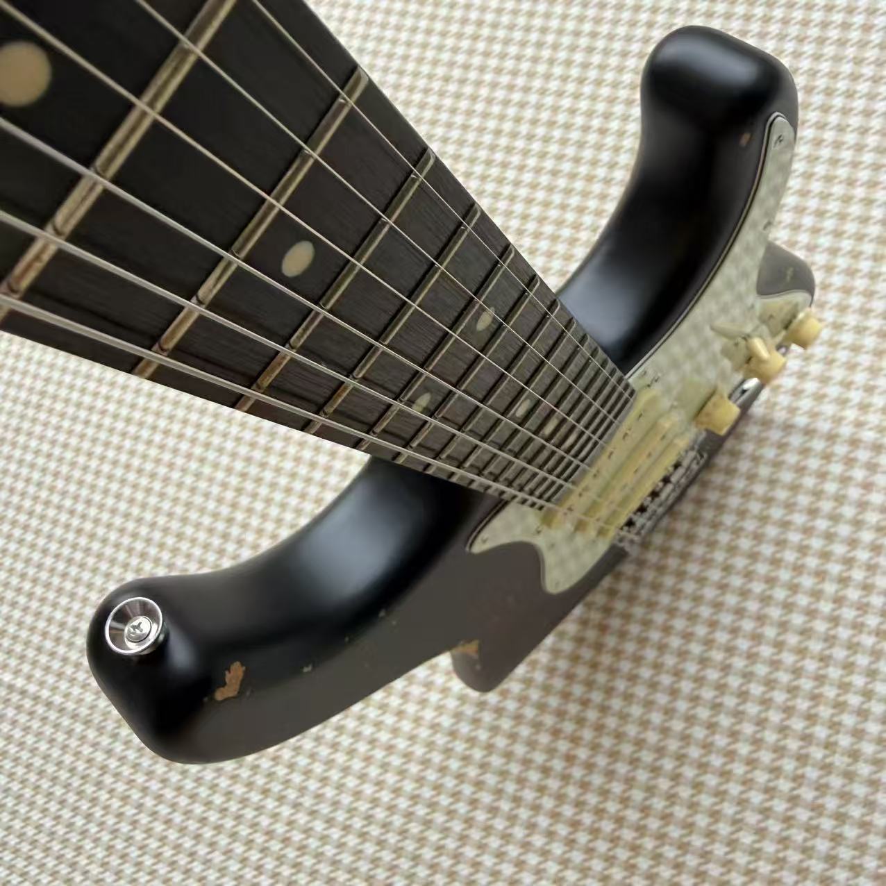 Relic'd Black Fender Stratocaster Guitar