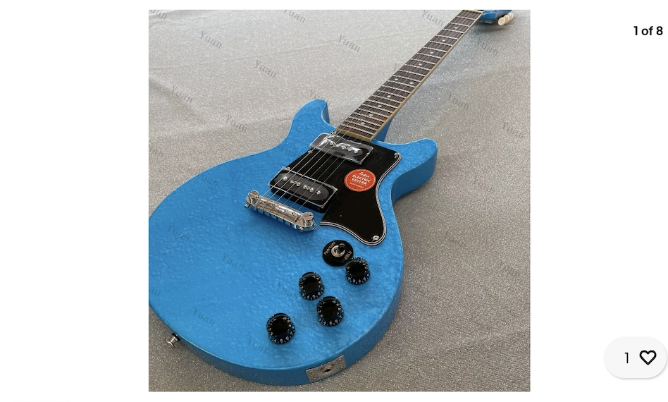 Custom Made Left Handed Les Paul JR