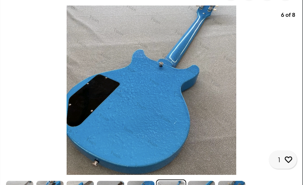 Custom Made Left Handed Les Paul JR