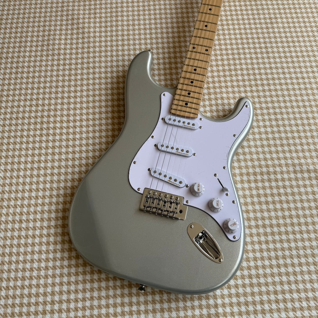 Silver Stratocaster Style Guitar