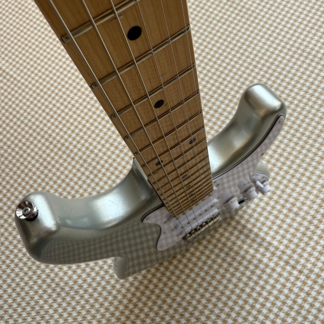 Silver Stratocaster Style Guitar