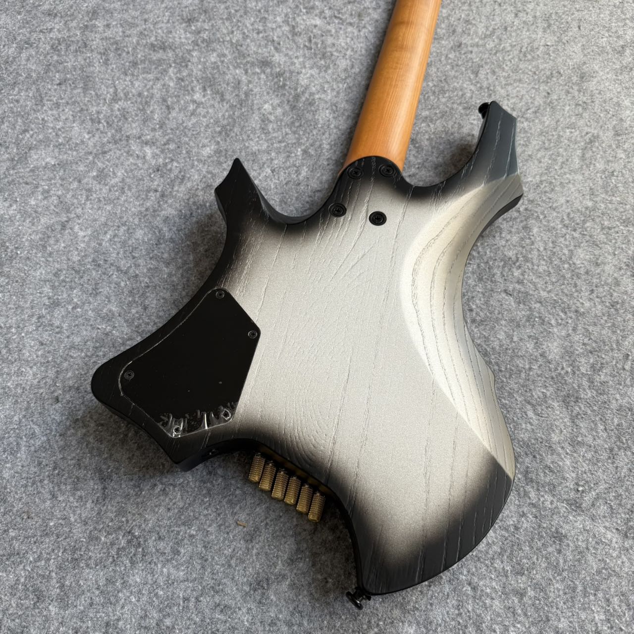 Strandberg Style Headless Guitar - Black/Grey