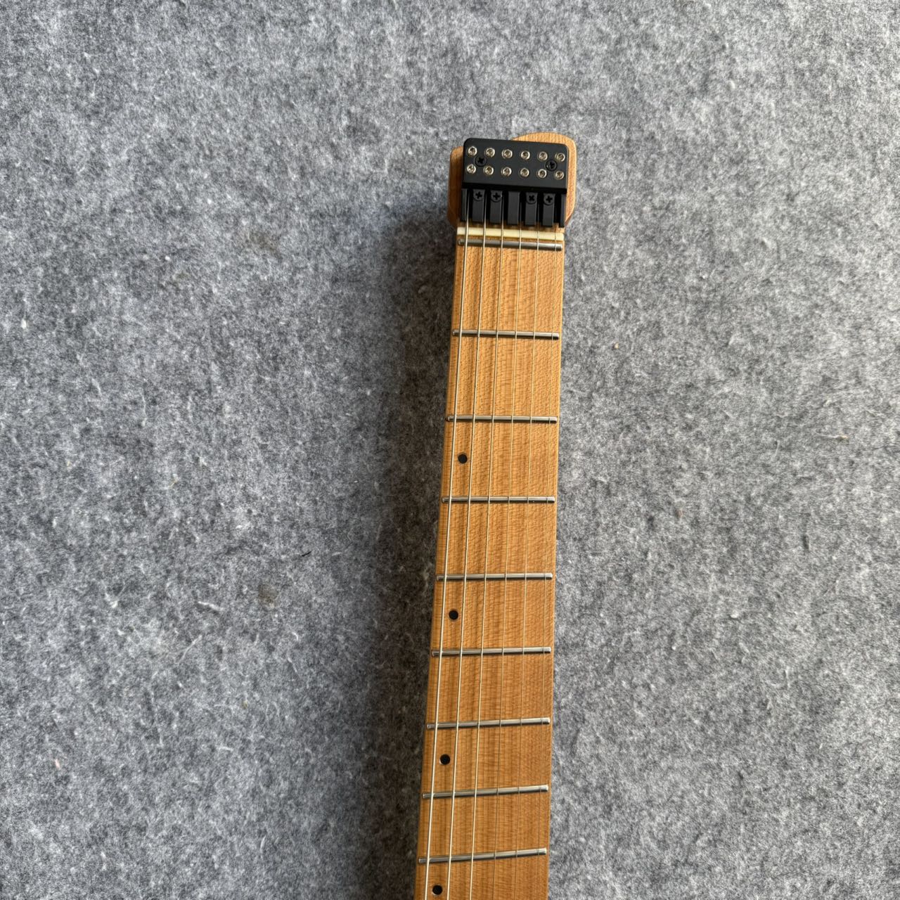 Strandberg Style Headless Guitar - Black/Grey