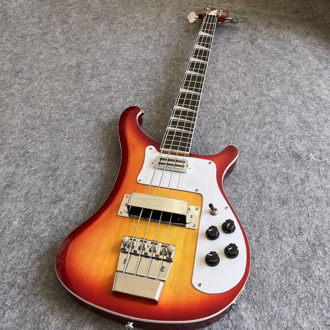 Orangeburst Rickenbacker 4003 Style Bass
