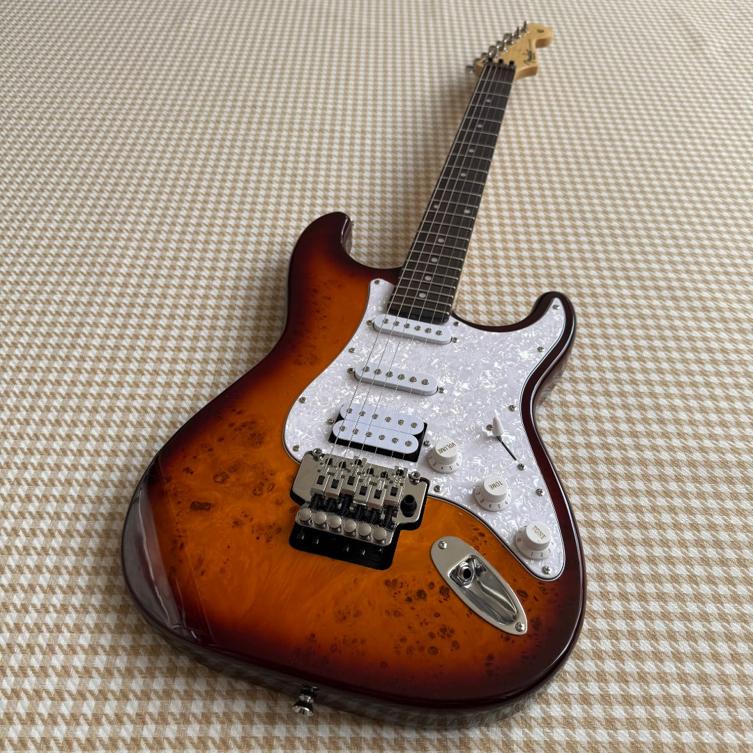 Sunburst Stratocaster Style Guitar W/FloydRose Bridge