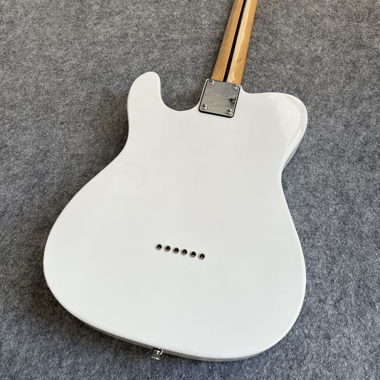 White Telecaster Style Electric Guitar
