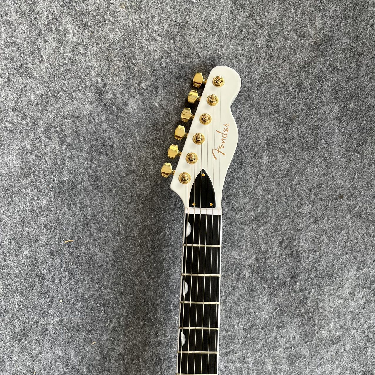 White Vintage Telecaster Style Electric Guitar